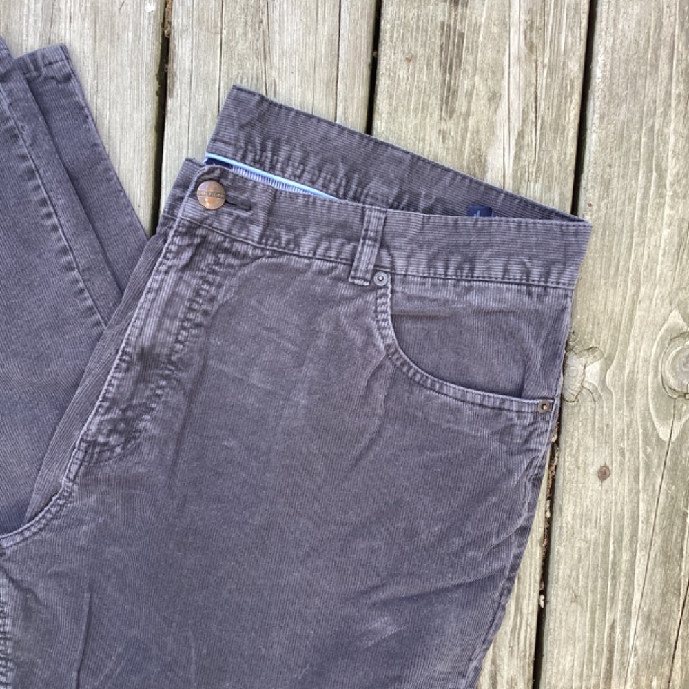 Vintage Tommy Hilfiger Corduroy Pants Gray Mens Size 40x32 Grey Gently used cond - Picture 3 of 12